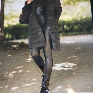 Like new! Faux Leather Maternity Leggings